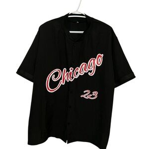 Black Chicago 23 Baseball Jersey